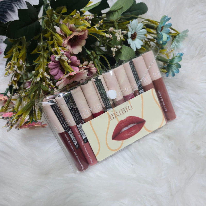 BRIBRI 10pis Soft Matte Lipstick Set Images